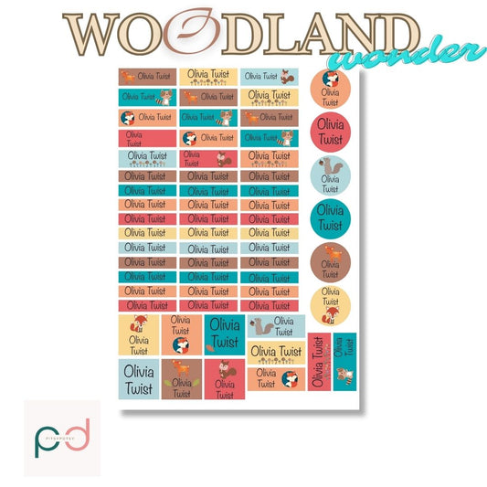 Woodland Wonder Vinyl Labels