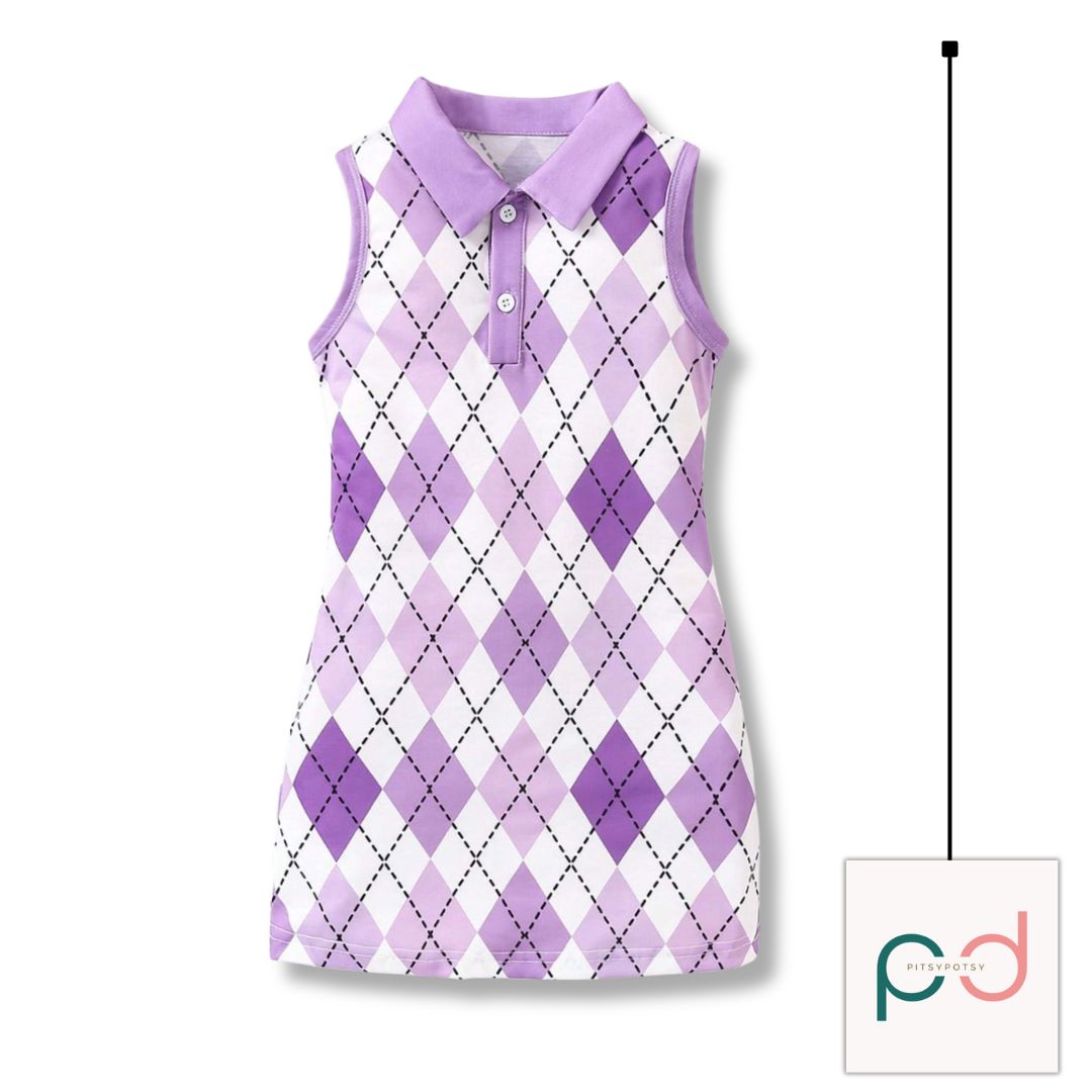 Summer Sleeveless Casual Polo Dress