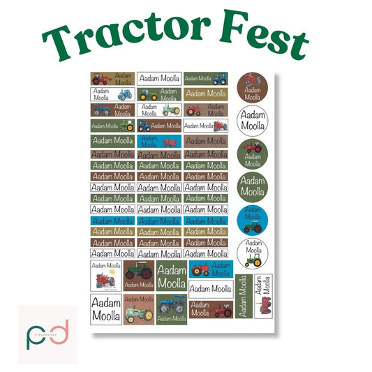 Tractor Fest Vinyl Labels