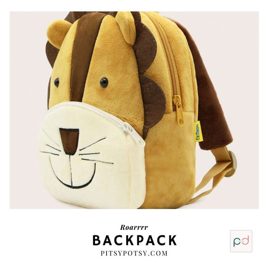 Plush Lion Backpack